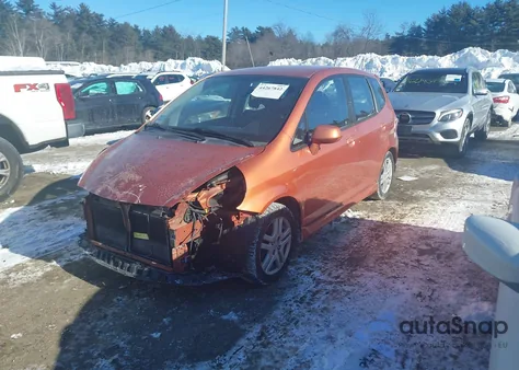 2007 Honda Fit Sport из США, поврежденный, VIN JHMGD38657S008816
